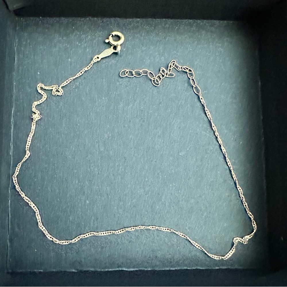 ❌SOLD❌ catbird • sweet nothing anklet 14k solid yellow gold - Picture 5 of 7